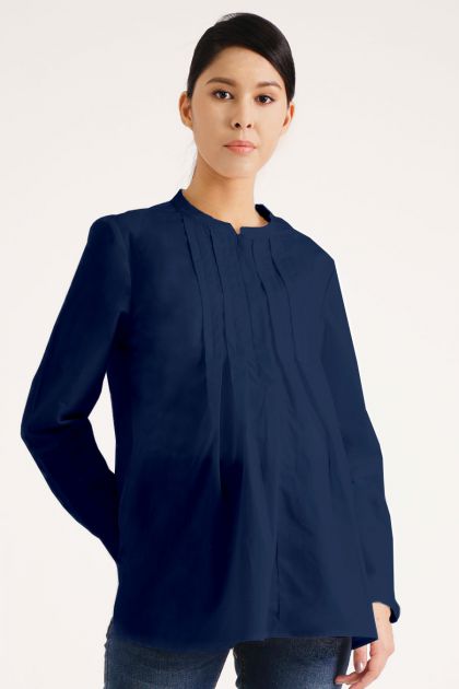 Front Pleated Shirt