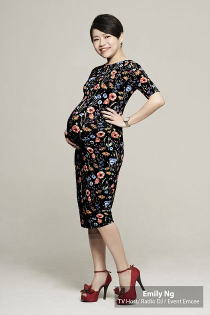 Low Back Midi Maternity Dress