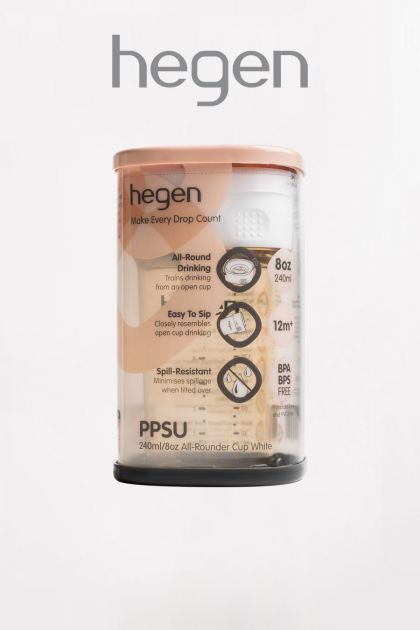HEGEN PCTO™ 240ml/8oz All-Rounder Cup PPSU (White)